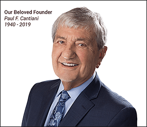 Decorative line graphic introducing founder section of Cantiani Insurance Agency - cantianiagency.com