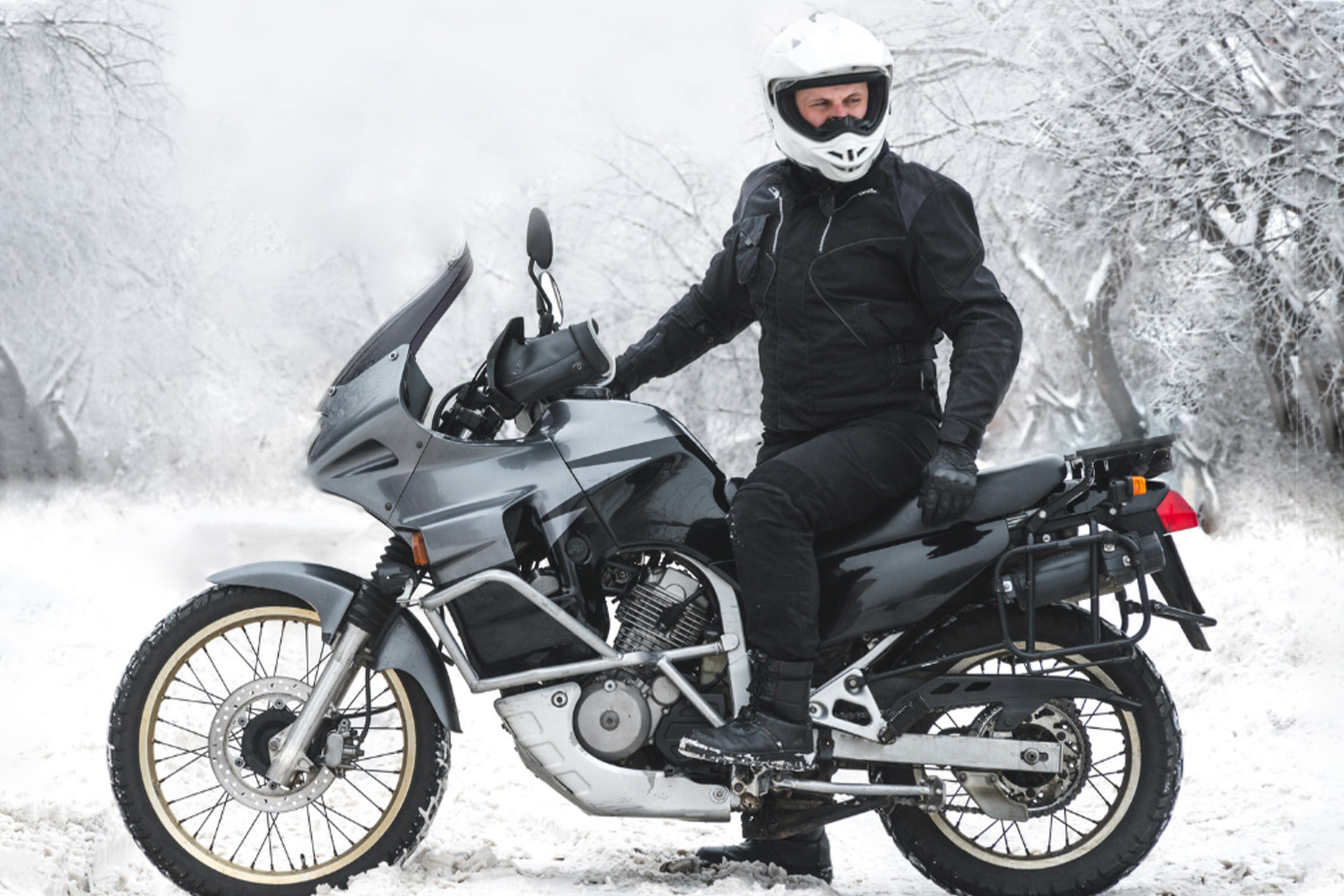 Motorcycle Winter Banner